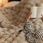 Plush Faux Fur Throw Blanket