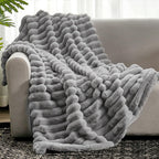 Plush Faux Fur Blanket Throw