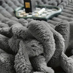 Plush Faux Fur Blanket Throw