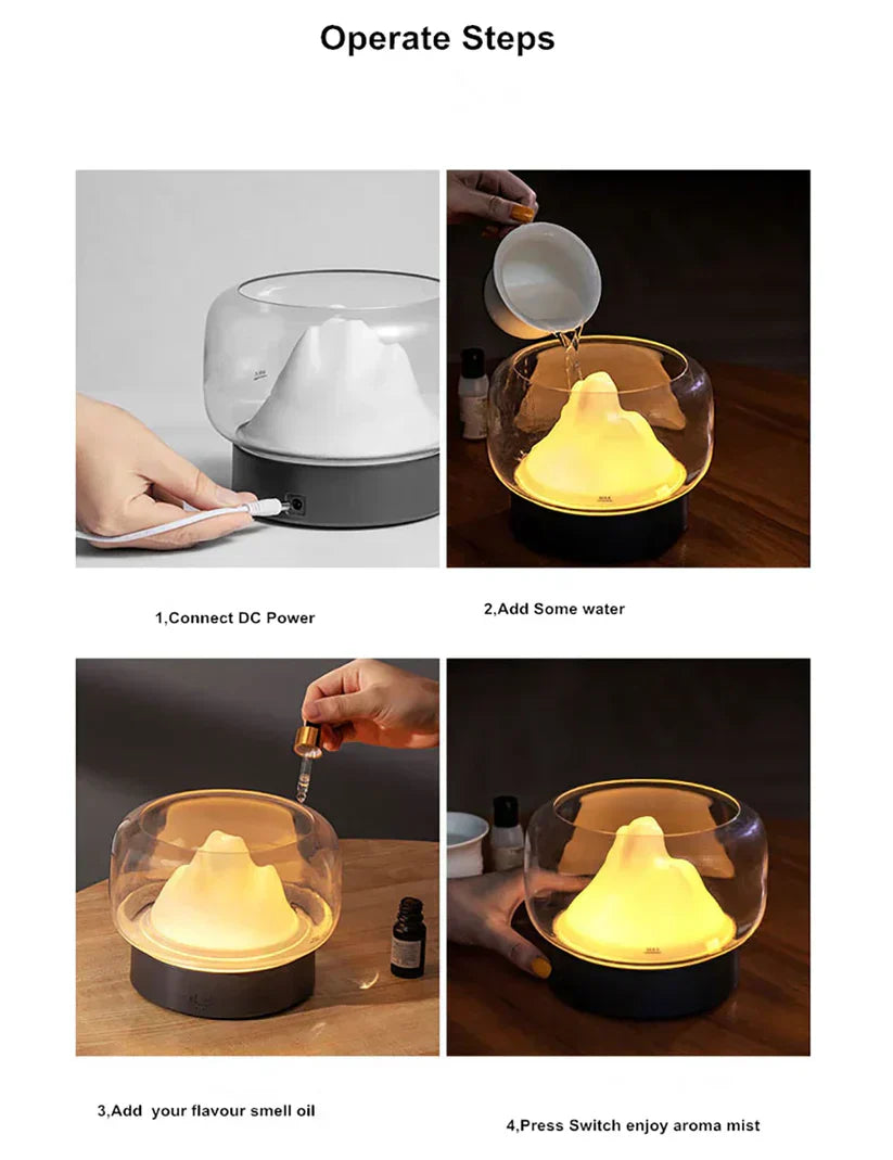 Luxury Aroma Diffuser with LED lighting - AromaGlow