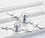 Luxury Diamond Crystal Cabinet Knobs and Handles Elegant Drawer Pulls