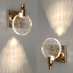 Luxury Round Crystal Wall Lamp – Celestia