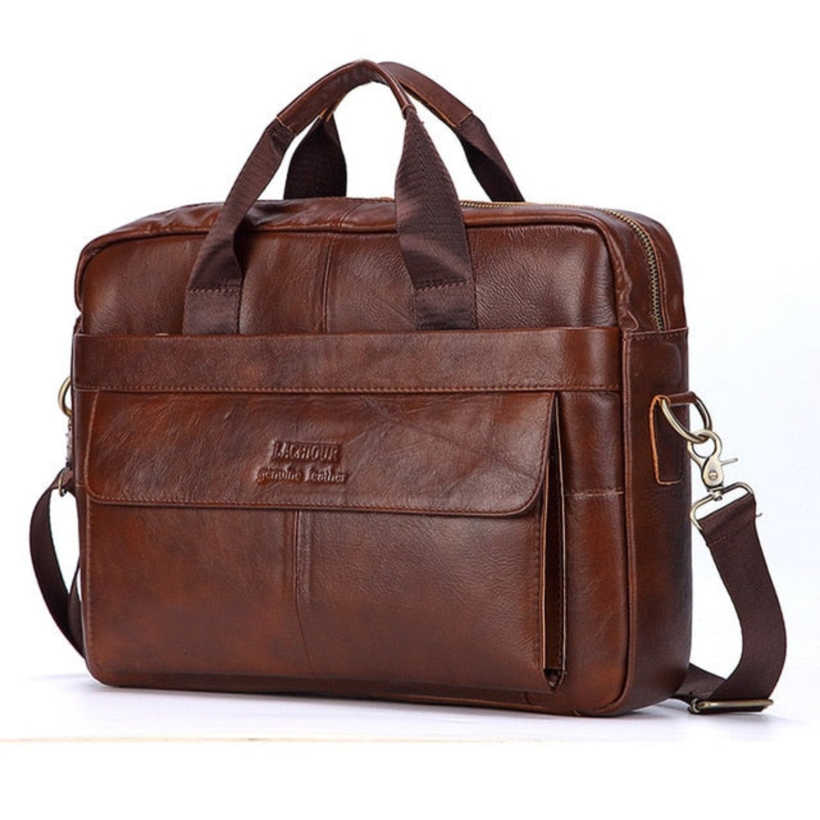 Luxury Stylish Leather Laptop Bag - Victor