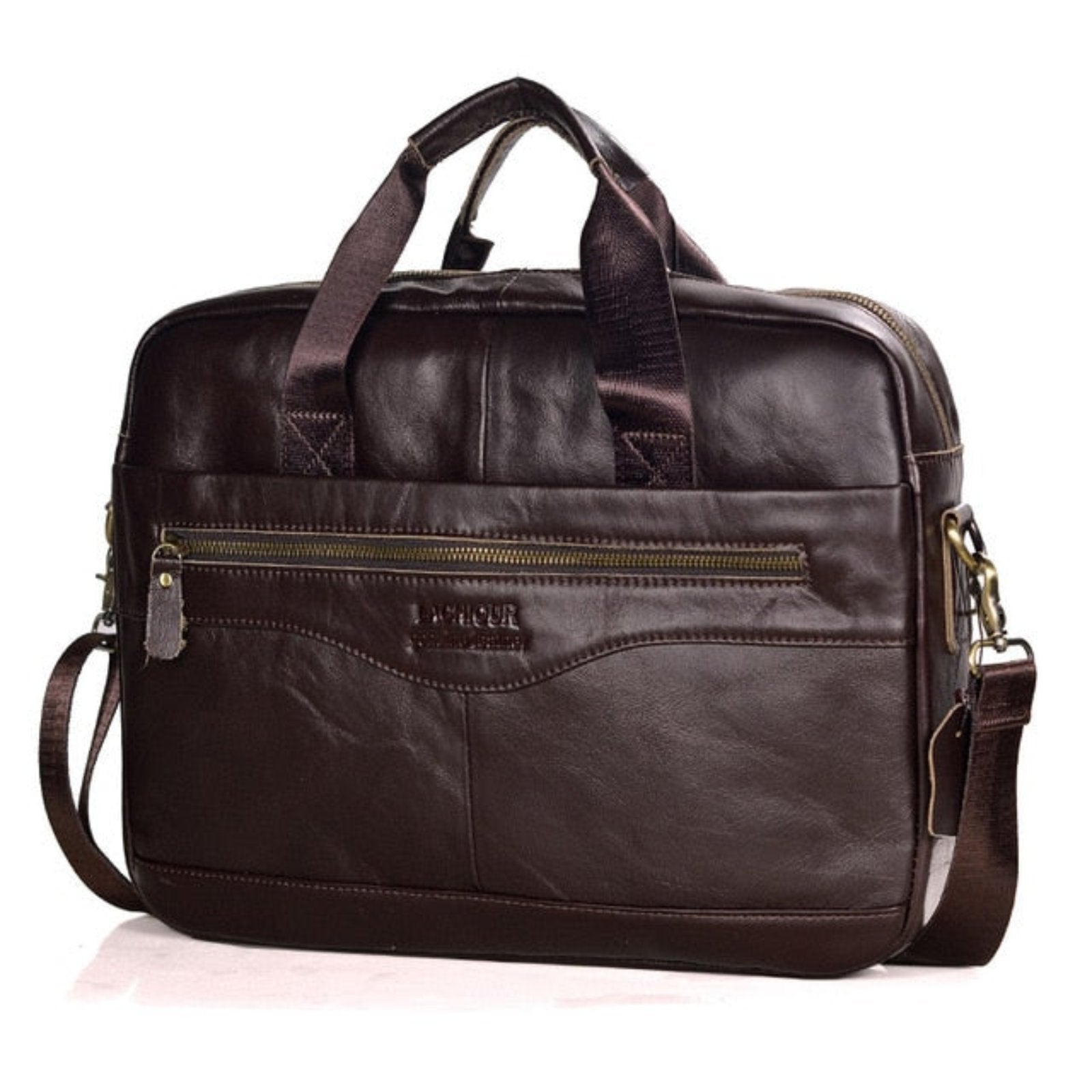 Luxury Stylish Leather Laptop Bag - Victor