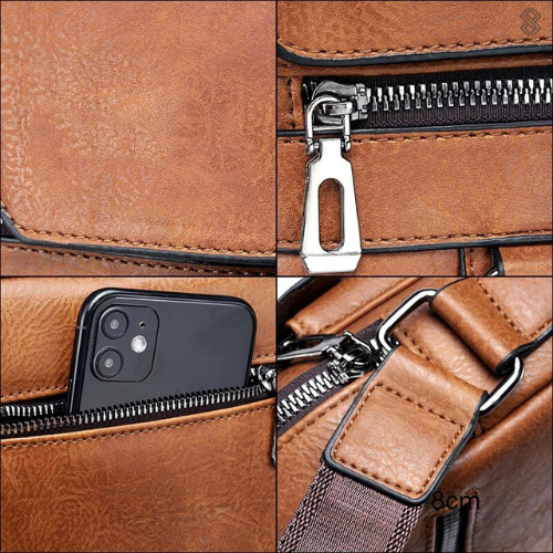 LeatherLux Elegant Leather Shoulder Bag | High-Quality Design | Practical & Stylish for Everyday & Office
