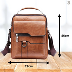 LeatherLux Elegant Leather Shoulder Bag | High-Quality Design | Practical & Stylish for Everyday & Office