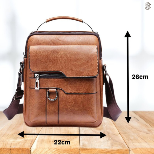 LeatherLux Elegant Leather Shoulder Bag | High-Quality Design | Practical & Stylish for Everyday & Office