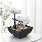 Glow LED Leaf Fountain – Modern Indoor Water Feature
