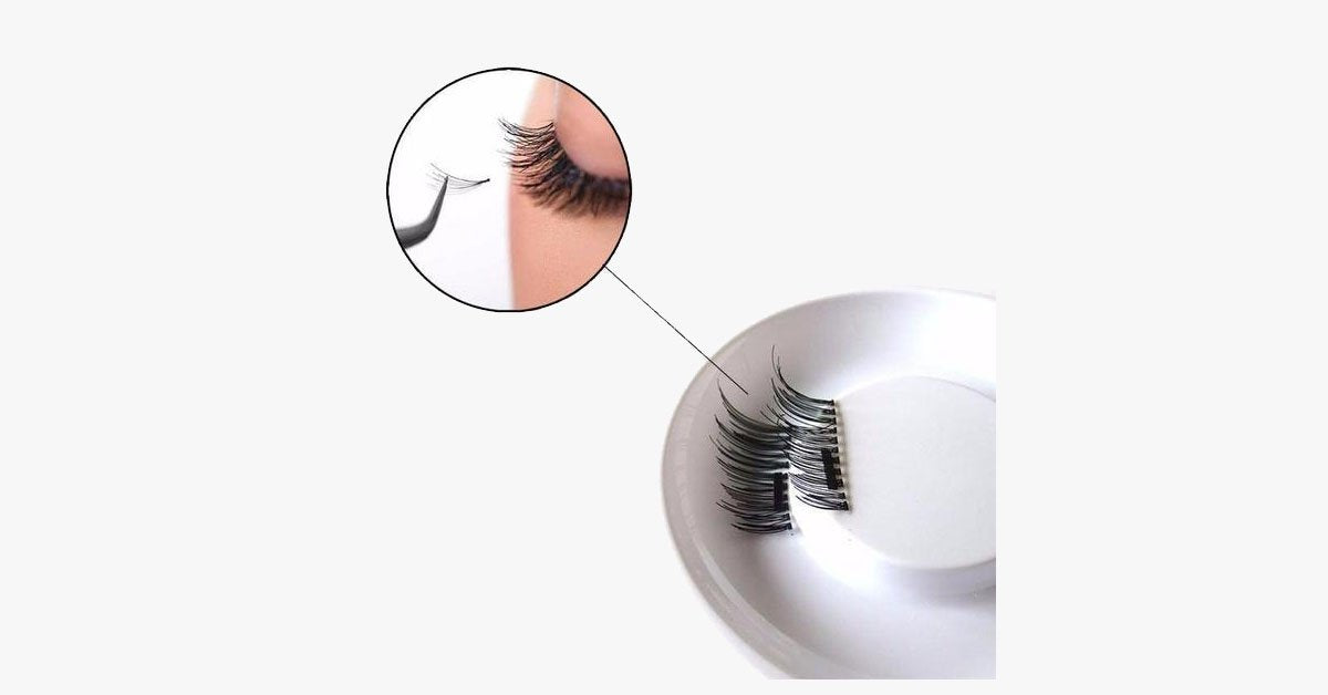 3D Reusable Magnetic Eyelashes – Make Your Eyelashes Spectacular (2 Pack)