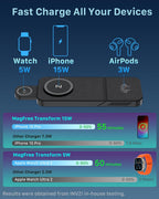 LuxCharge Elite Wireless Hub | 3-in-1 fast charging solution for seamless convenience