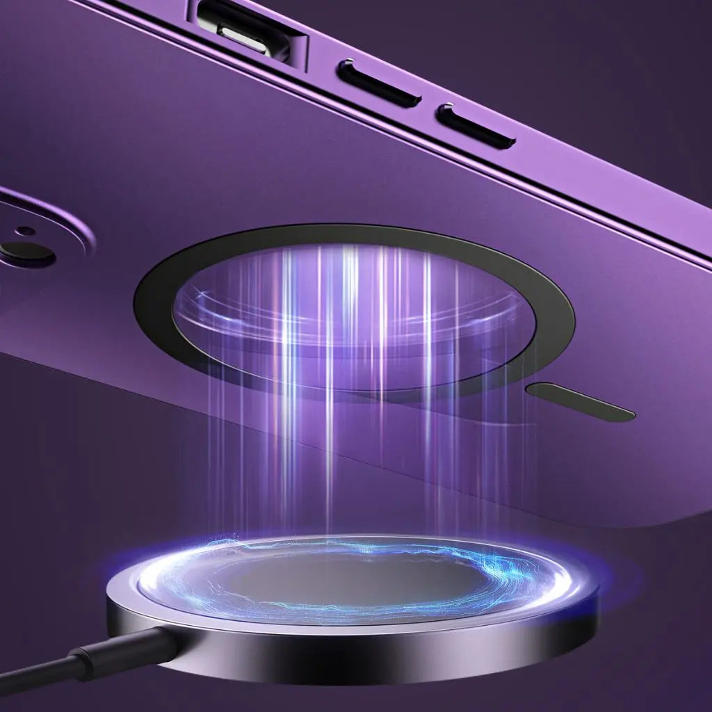 Phone Case Magnetic Metal MagSafe Compatible Cover