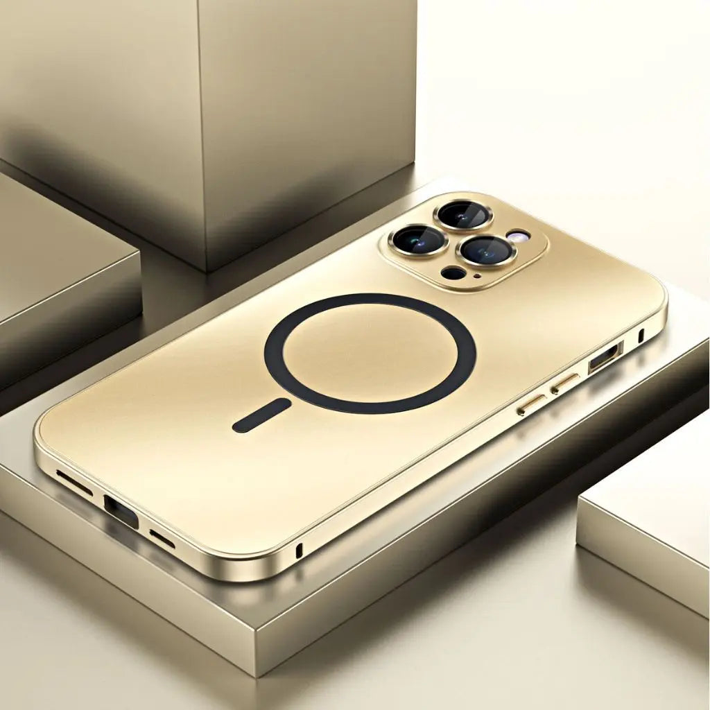 Phone Case Magnetic Metal MagSafe Compatible Cover