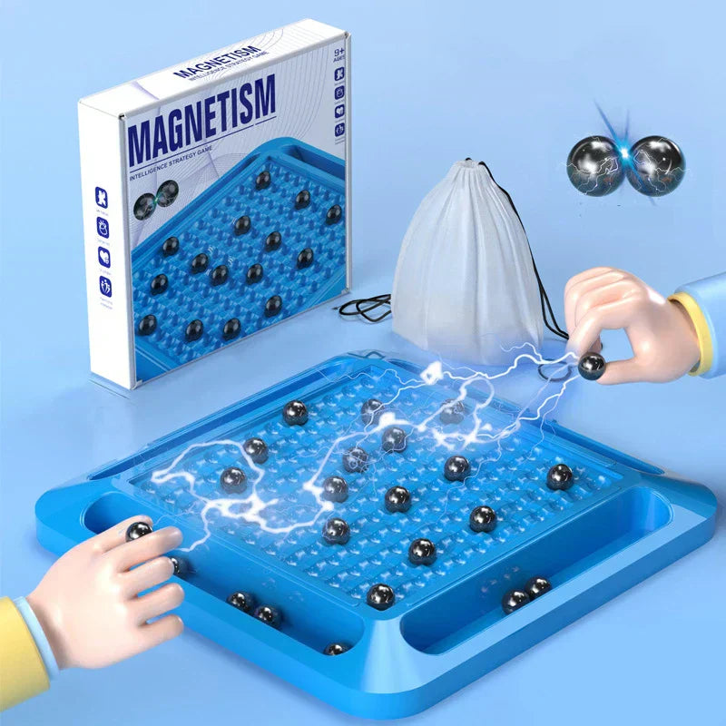 Magnetic strategy board game – GridMind