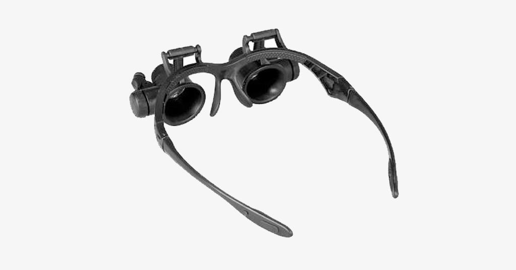 Magnifying glass with LED lights, hands-free & bright light settings