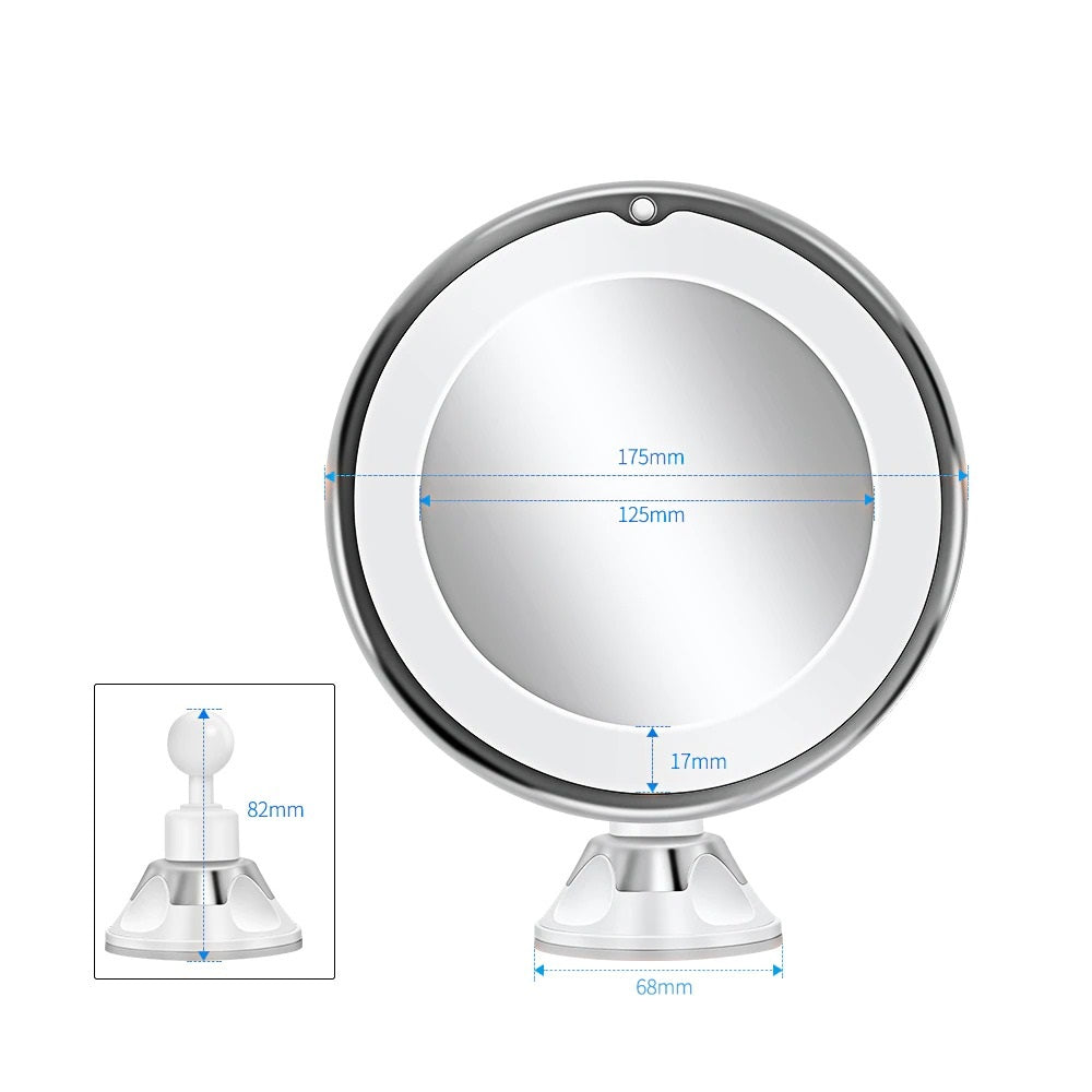 Cosmetic mirror with lighting – LED makeup mirror with magnification function