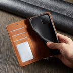 MAGSHIELD – Magnetic Leather iPhone Case for Stylish Protection