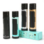 Portable manual plastic cigarette shredder with double pipe