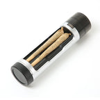 Portable manual plastic cigarette shredder with double pipe
