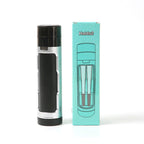 Portable manual plastic cigarette shredder with double pipe