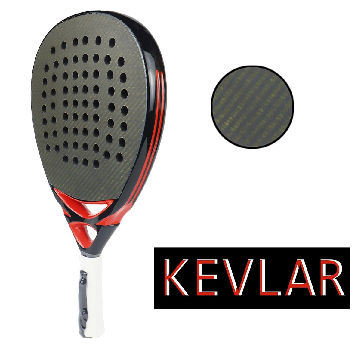 Carbon Fiber Padel Racket with EVA Soft Core - High-Performance Paddle for Training &amp; Match Play