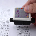 Mathematical stamp roller for learning maths