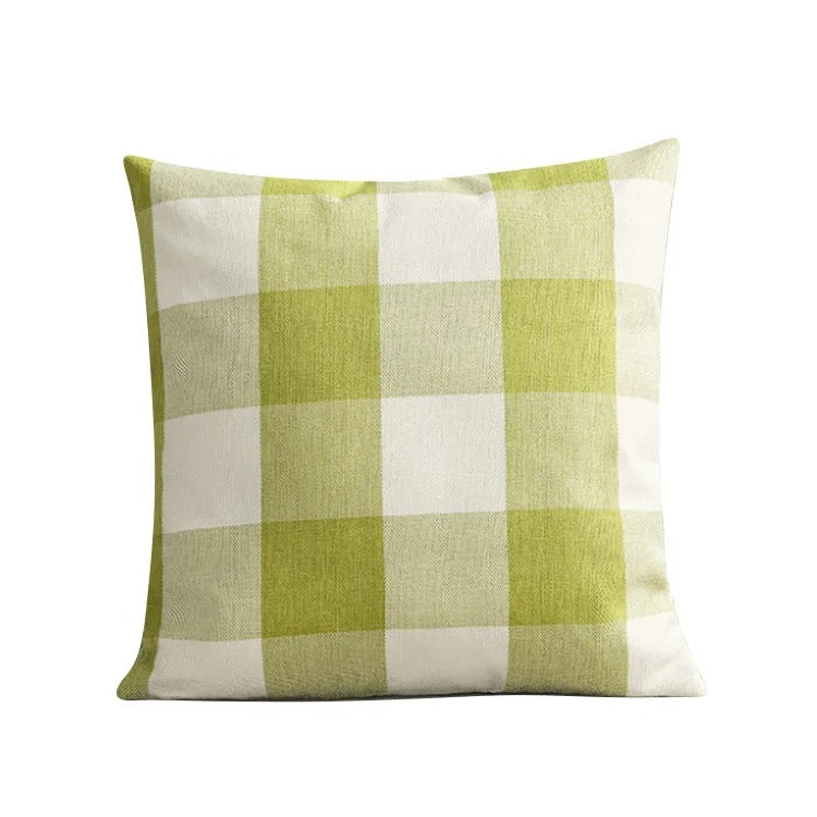 Cozy Checked Cushion Cover in Country Style – Autumn Plaid (1+1 FREE)