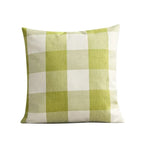 Checked Plaid Pillowcase 45x45 cm Cotton Blend Cushion Cover