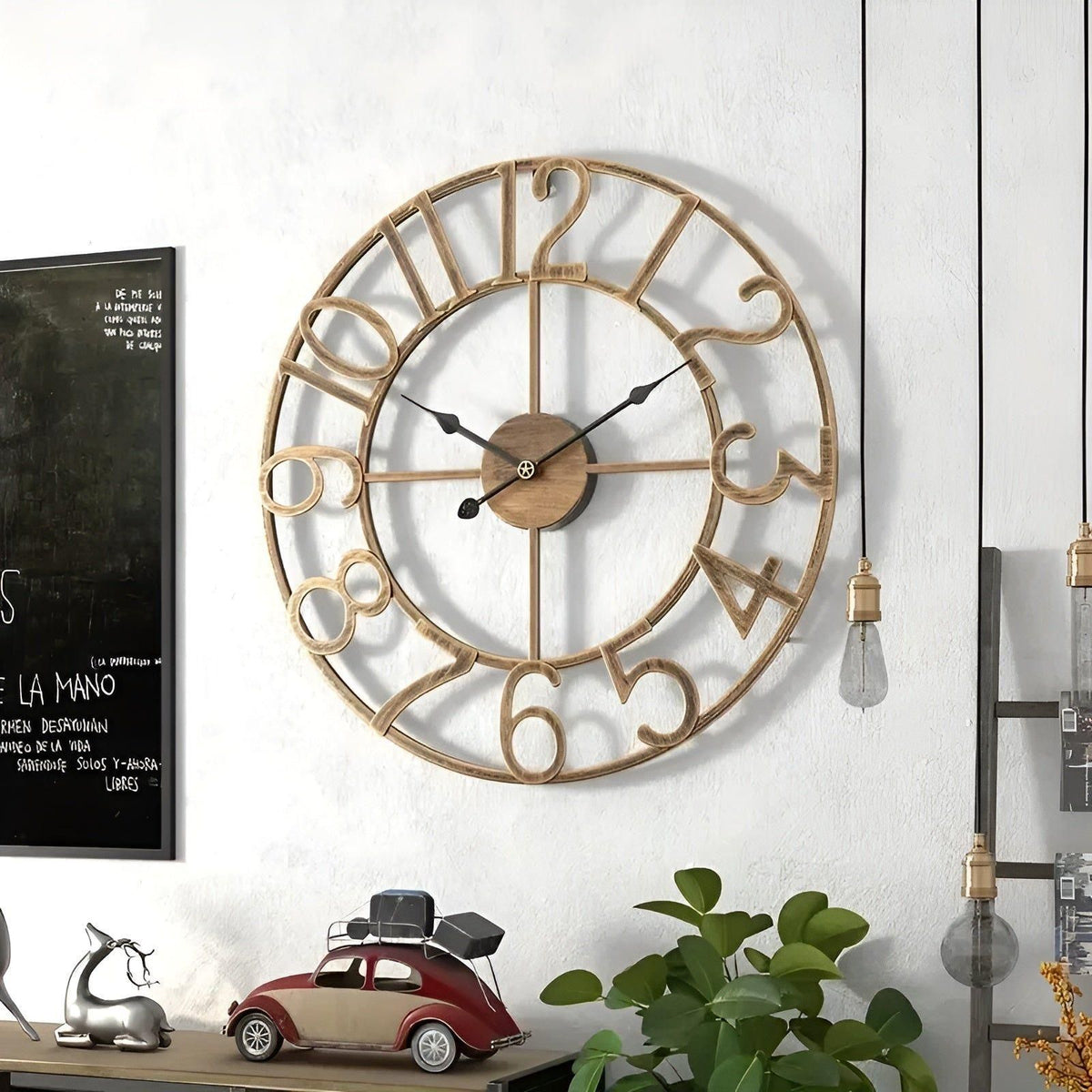 Stylish Retro Digital Alarm Clock with large, easy-to-read display
