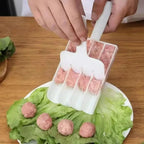 Practical dumpling and meatball maker made of plastic – For even portions