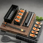 Sushi Rolls and Cutting Set – Practical Sushi Kit with Templates and Accessories
