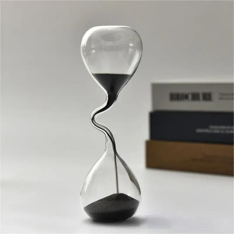 Curvy Black Hourglass | Glass