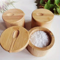 KruidenKompakt – Bamboo spice jar with spoon and magnetic lid