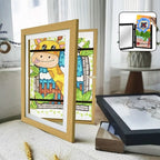 picture frame for storing and presenting children's art