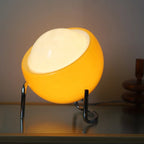Glass table lamp in Bauhaus style for artistic atmosphere