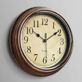 HoutTijd Classic Wall Clock – Stylish wooden second hand clock with silent movement
