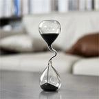 Curvy Black Hourglass | Glass