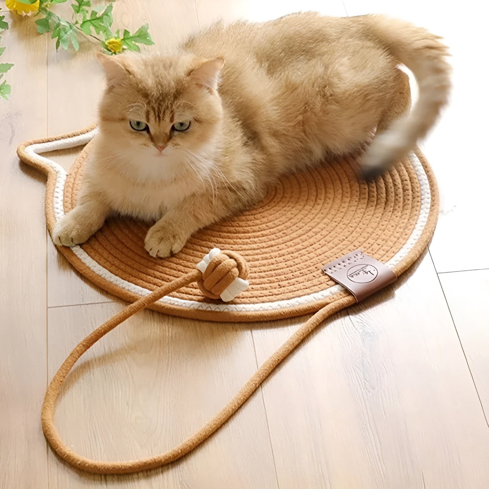 Cotton Cat Scratching Mat made of Rope - ClawGuard