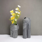Vase with abstract geometry
