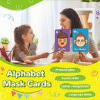 Alphabet flashcards with animal designs