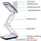 Full Page Magnifying Glass with Light & Stand | Reading Aid for the Elderly