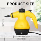 Chemical-free steam cleaner with 8 attachments for household, clothes & windows
