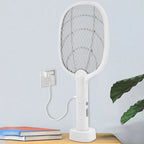 2-in-1 Electric Mosquito Swatter & Bug Zapper – 2500V USB Rechargeable Insect Killer Racket