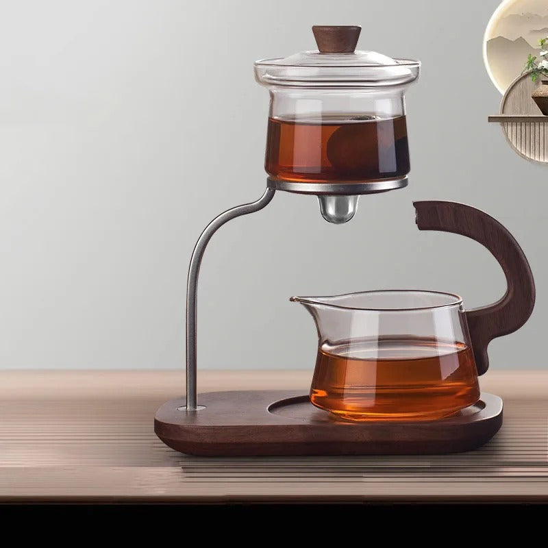 Walnut Signature One-Key Glass Tea Set