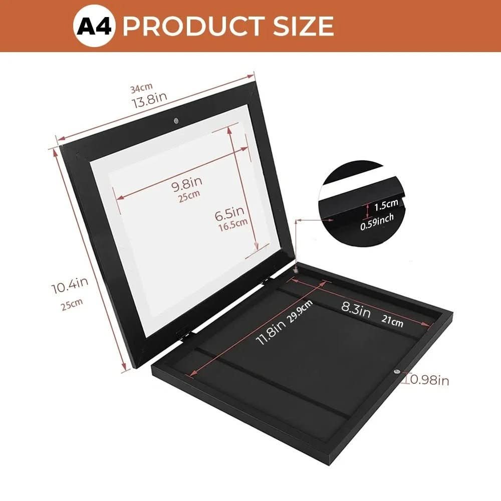 picture frame for storing and presenting children's art