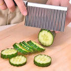 Stainless Steel Vegetable Knife – Wavy Knife for Fries & Vegetables