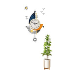 Nautical Wall Clock with Sailboat Design for Coastal Flair