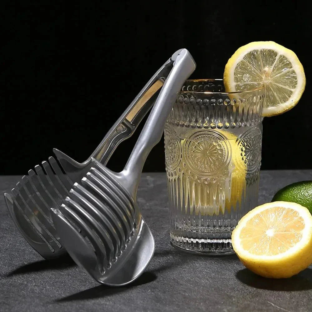 Stainless Steel Fruit and Vegetable Cutter – Cutting Aid for Precise Slices