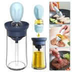 Oil dispenser with silicone brush – Precise dosing & Easy application for cooking & grilling