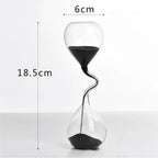 Curvy Black Hourglass | Glass