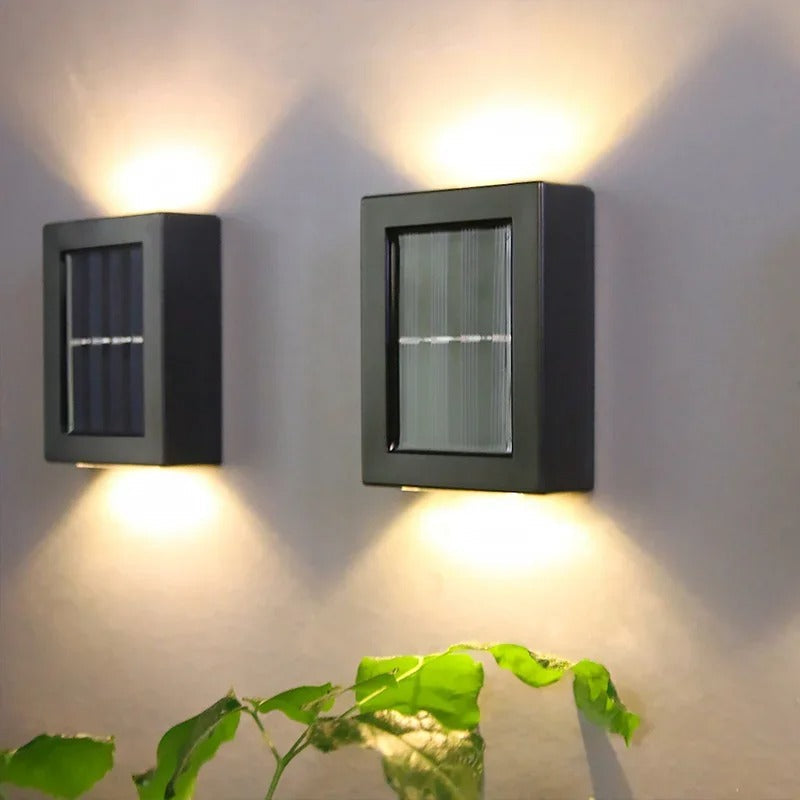 SolarGlow Luxe Solar Wall Lamps – Wireless, Stylish & Ready For Sultry Evenings